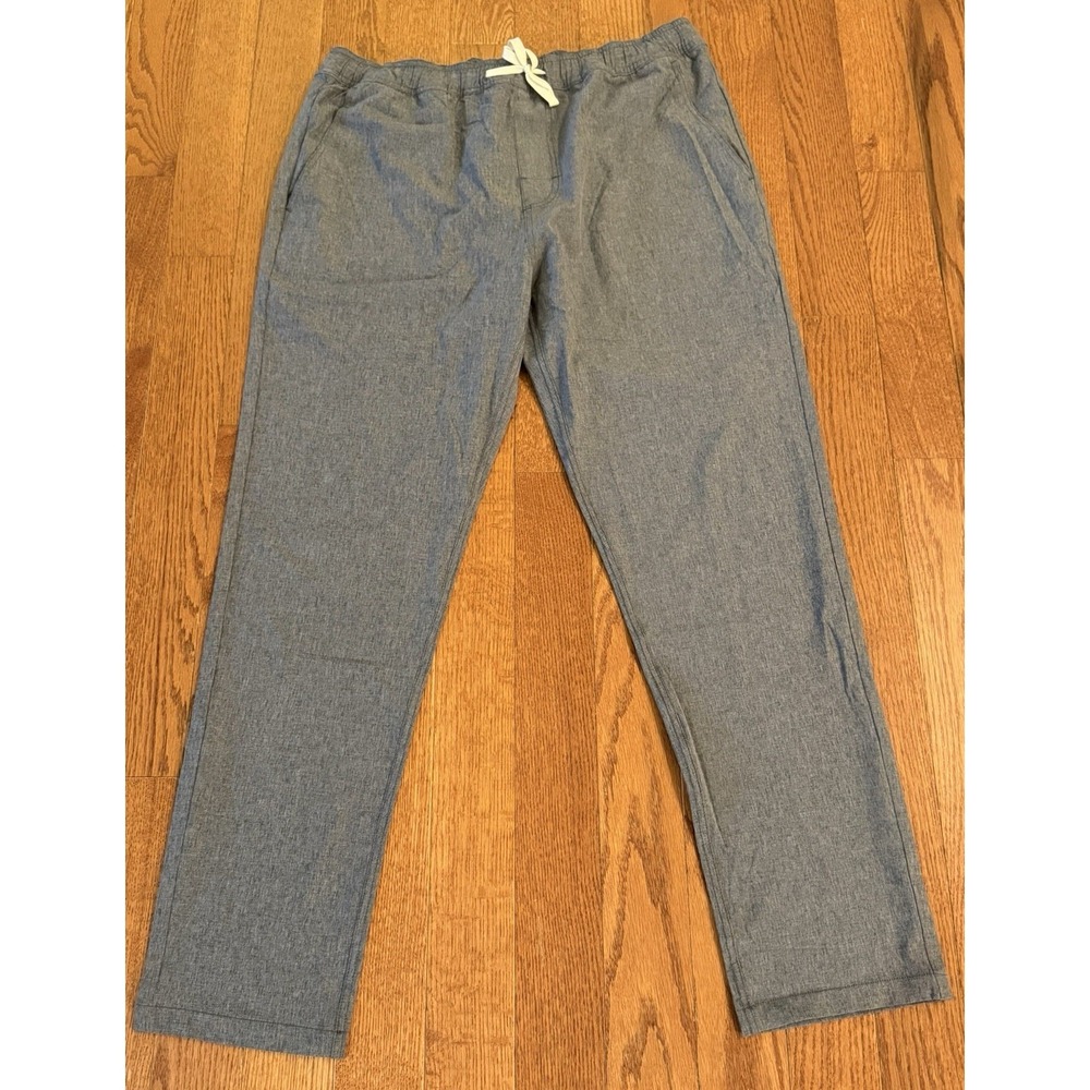 Fair Harbor Men's XL The One Pant Grey Performance Stretch Athleisure Quick Dry